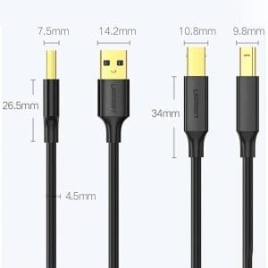Cable de Impresora 2m US135 Ugreen - Image 6