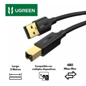 Cable de Impresora 2m US135 Ugreen - Image 7