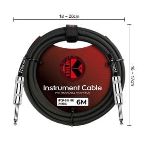 Cable para Instrumentos 6m 1/4"mono a 1/4"mono IPCV-241 Kirlin - Image 6