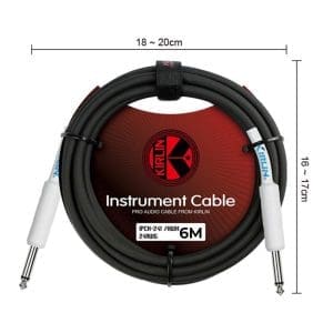 Cable para Instrumentos 6m 1/4"mono a 1/4"mono IPCH-241 Kirlin - Image 5