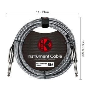 Cable para Instrumentos 6m 1/4"mono a 1/4"mono IWCC-201PN Kirlin - Image 20