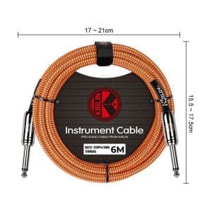 Cable para Instrumentos 6m 1/4"mono a 1/4"mono IWCC-201PN Kirlin - Image 8