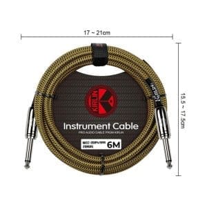 Cable para Instrumentos 6m 1/4"mono a 1/4"mono IWCC-201PN Kirlin - Image 17