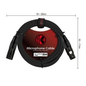 Cable de Micrófono Profesional 8m MPC-270PB/BK Kirlin - Image 6