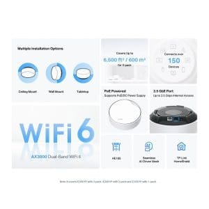 Sistema Wifi Mesh Deco AI AX3000 Pack x 3 Tp-Link - Image 3