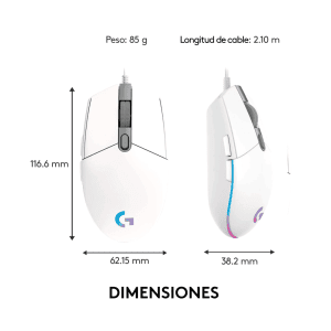 Mouse óptico Gamer G203 Logitech - Image 7