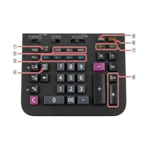 Calculadora de Escritorio Profesional 12 dígitos DR-120R II-BK Casio - Image 3