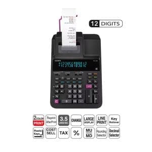 Calculadora de Escritorio Profesional 12 dígitos DR-120R II-BK Casio - Image 4