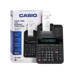 Calculadora de Escritorio Profesional 12 dígitos DR-120R II-BK Casio - Image 6
